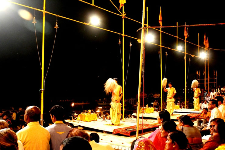 Evening Boat ride on river Ganges and Arti Ceremony in Varanasi